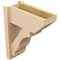 Ekena Millwork 8-in W x 18-in D x 22-in H Balboa Slat Rough Cedar Woodgrain TimberThane Outlooker, Primed Tan OUTUR080X18X22BOA24RCPR - alternate 6